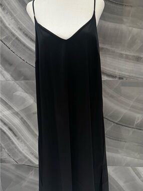 The Drop Black Maxi Slip Dress XL